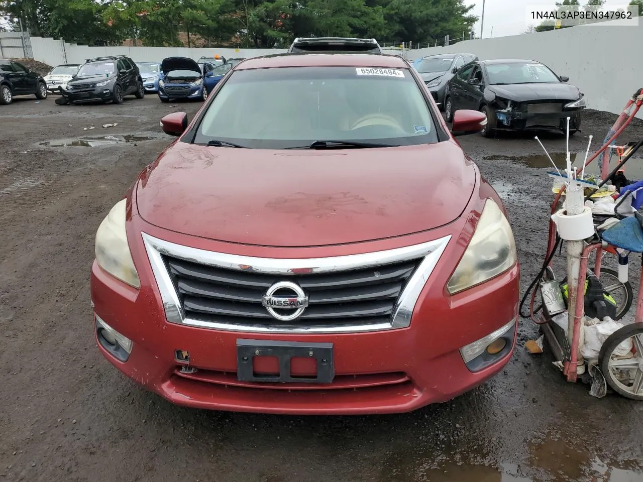 2014 Nissan Altima 2.5 VIN: 1N4AL3AP3EN347962 Lot: 65028494