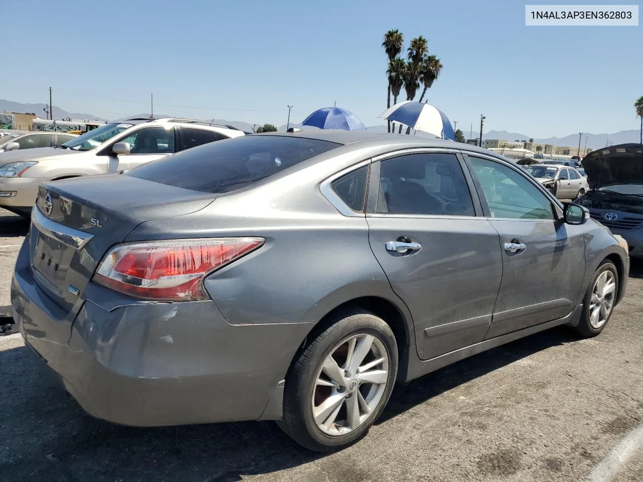 2014 Nissan Altima 2.5 VIN: 1N4AL3AP3EN362803 Lot: 65941284