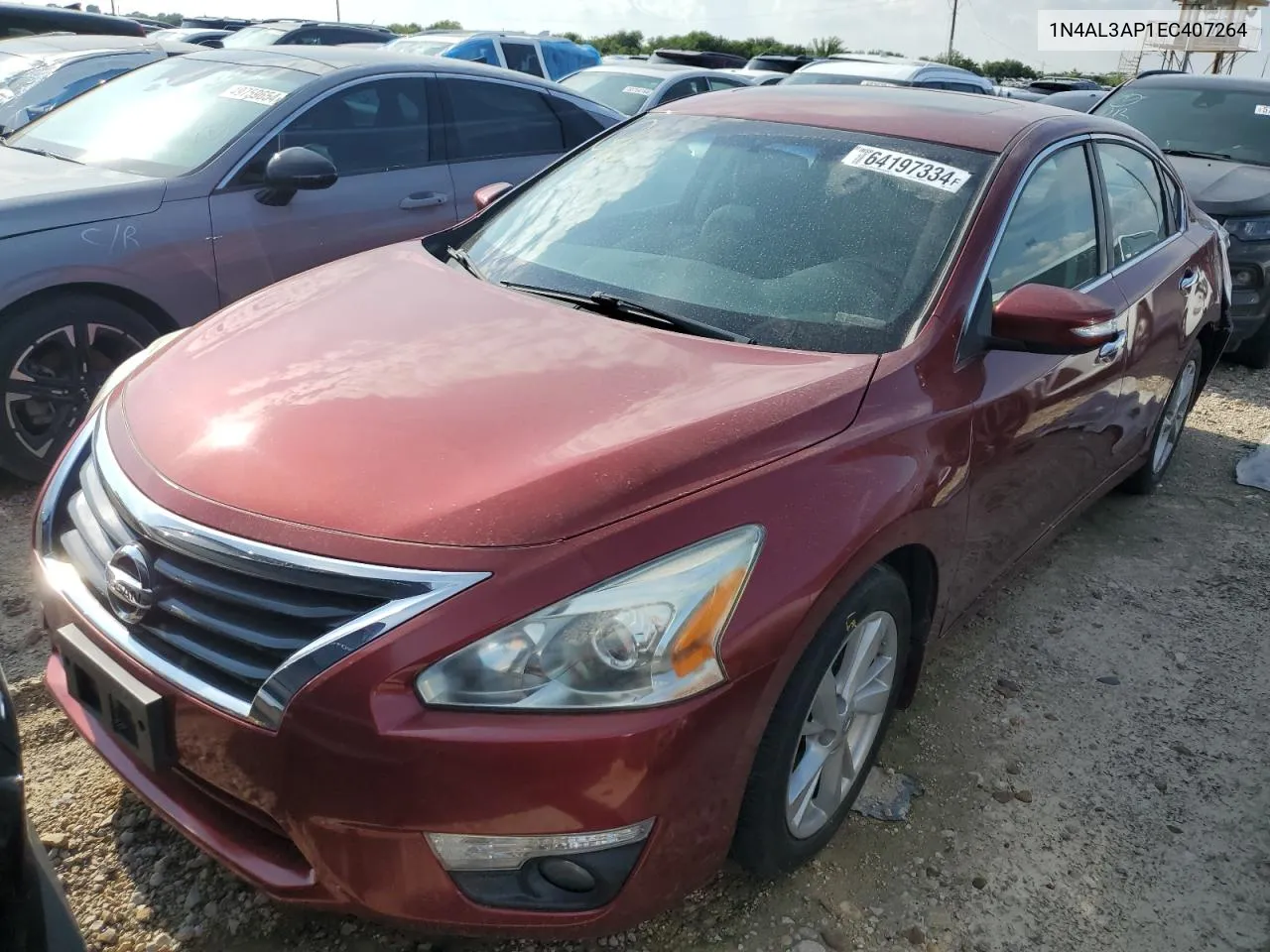 2014 Nissan Altima 2.5 VIN: 1N4AL3AP1EC407264 Lot: 67602924