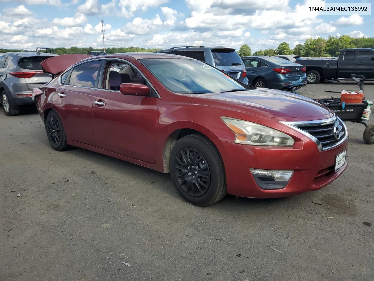 2014 Nissan Altima 2.5 VIN: 1N4AL3AP4EC136992 Lot: 67759494