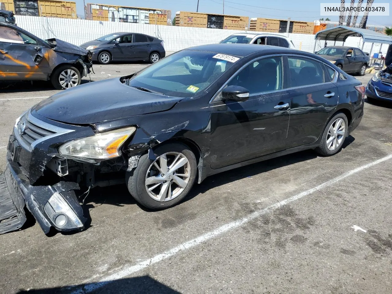 2014 Nissan Altima 2.5 VIN: 1N4AL3AP0EC403478 Lot: 67879174