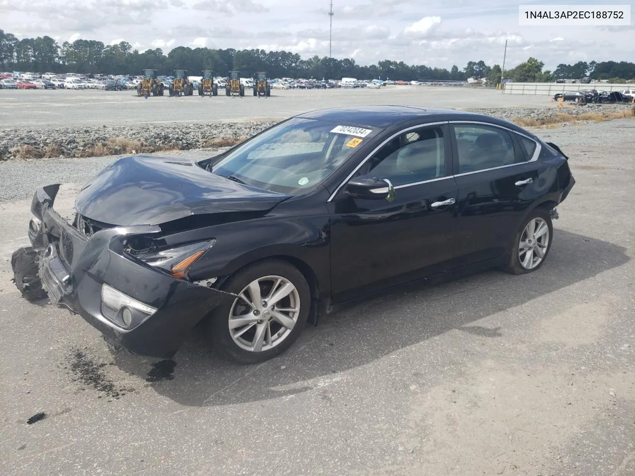 2014 Nissan Altima 2.5 VIN: 1N4AL3AP2EC188752 Lot: 70242034