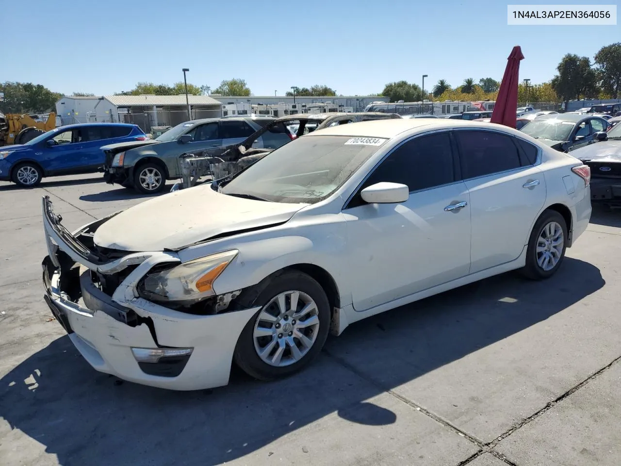 2014 Nissan Altima 2.5 VIN: 1N4AL3AP2EN364056 Lot: 70243834