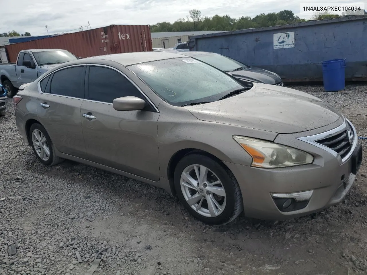 2014 Nissan Altima 2.5 VIN: 1N4AL3APXEC104094 Lot: 70792404