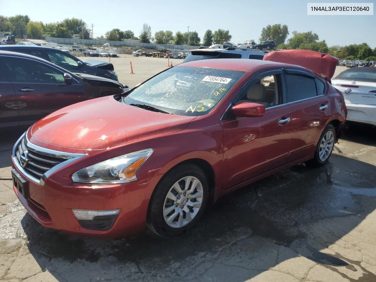 2014 Nissan Altima 2.5 VIN: 1N4AL3AP3EC120640 Lot: 71554764