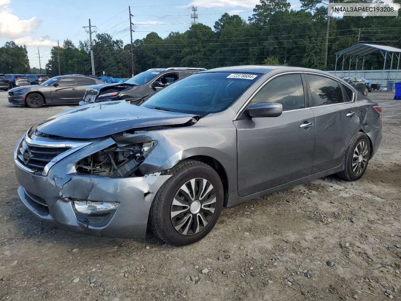 2014 Nissan Altima 2.5 VIN: 1N4AL3AP4EC193208 Lot: 72378684