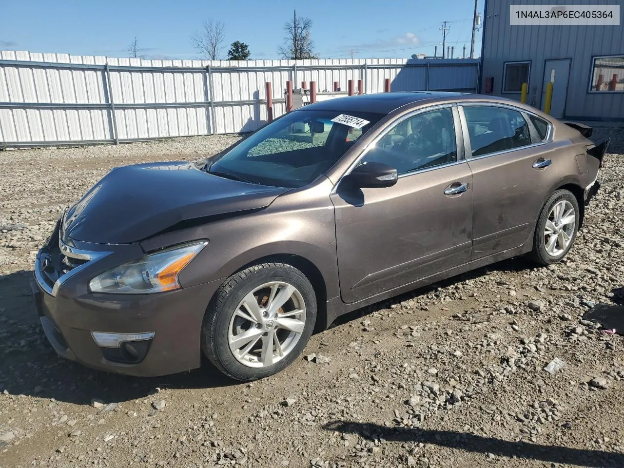 2014 Nissan Altima 2.5 VIN: 1N4AL3AP6EC405364 Lot: 72555714