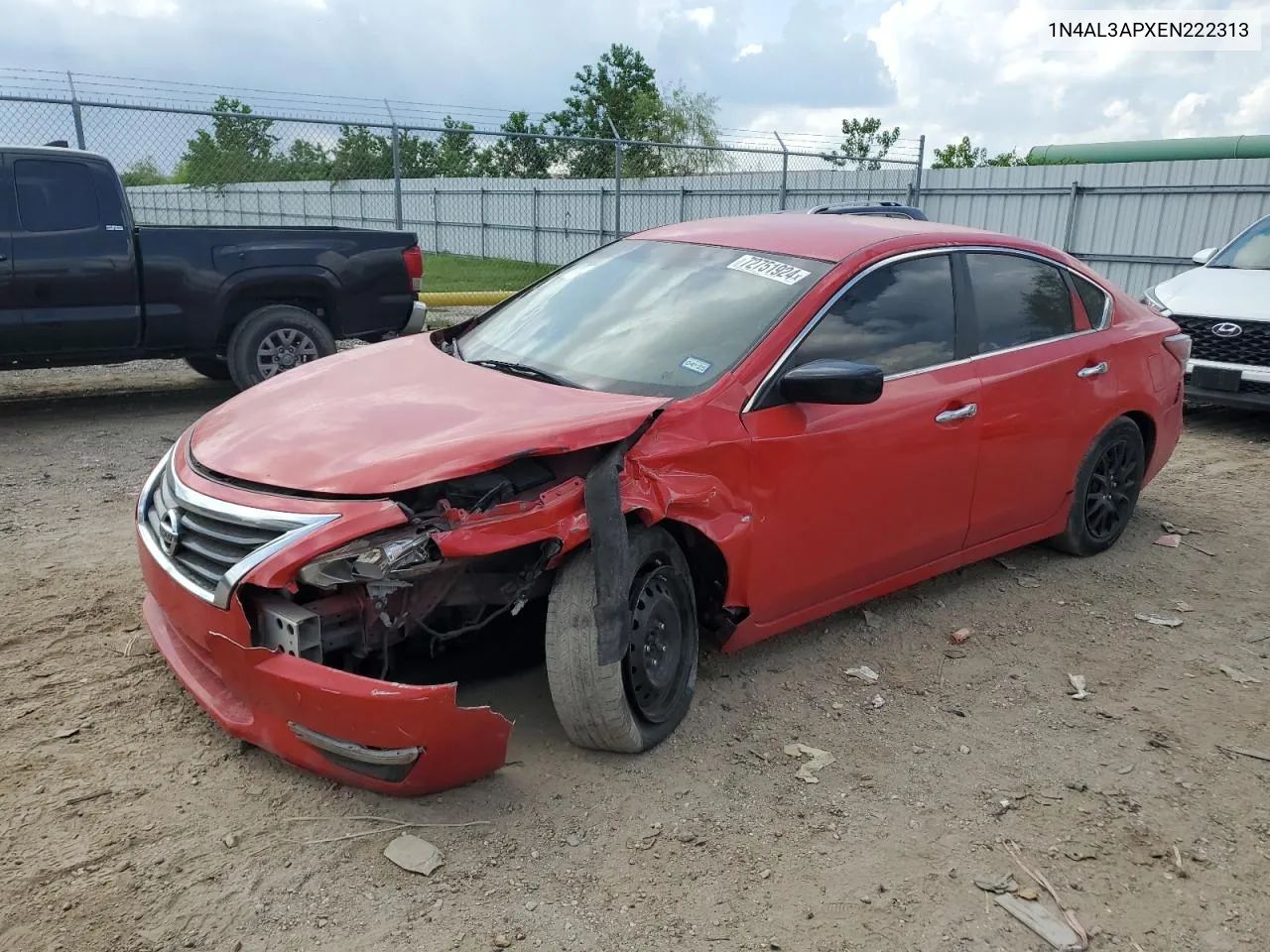 2014 Nissan Altima 2.5 VIN: 1N4AL3APXEN222313 Lot: 72751924