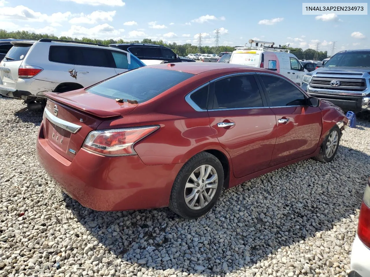 2014 Nissan Altima 2.5 VIN: 1N4AL3AP2EN234973 Lot: 73705184