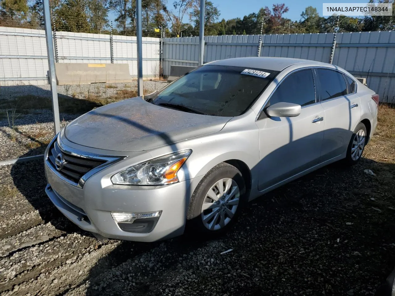 2014 Nissan Altima 2.5 VIN: 1N4AL3AP7EC148344 Lot: 74291214