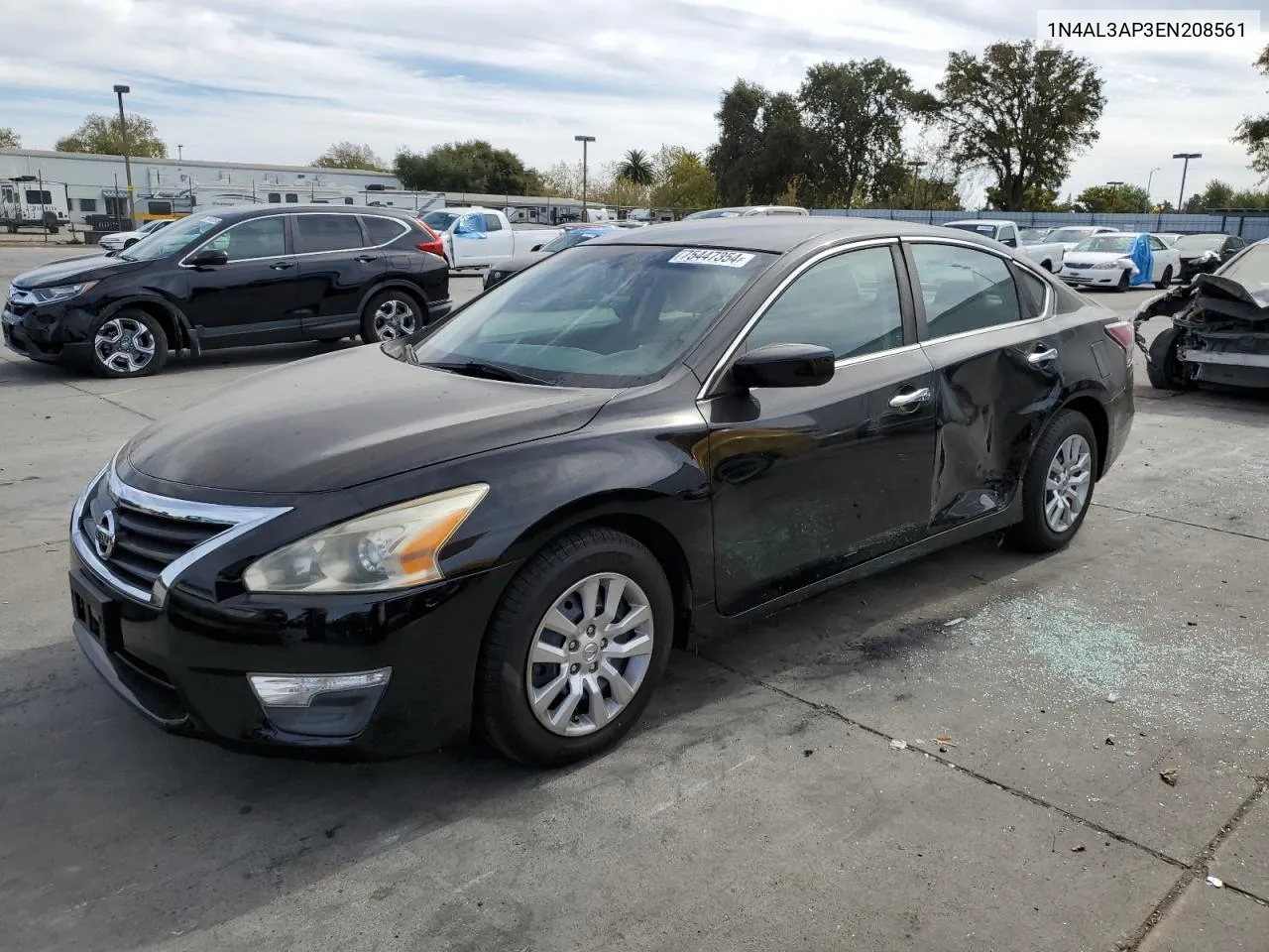 2014 Nissan Altima 2.5 VIN: 1N4AL3AP3EN208561 Lot: 75447354