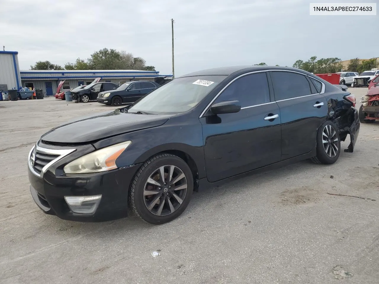 2014 Nissan Altima 2.5 VIN: 1N4AL3AP8EC274633 Lot: 75511334