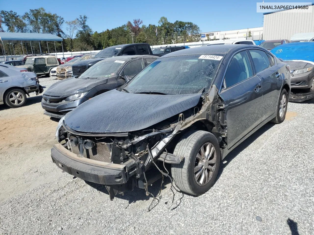 2014 Nissan Altima 2.5 VIN: 1N4AL3AP6EC149680 Lot: 75714424