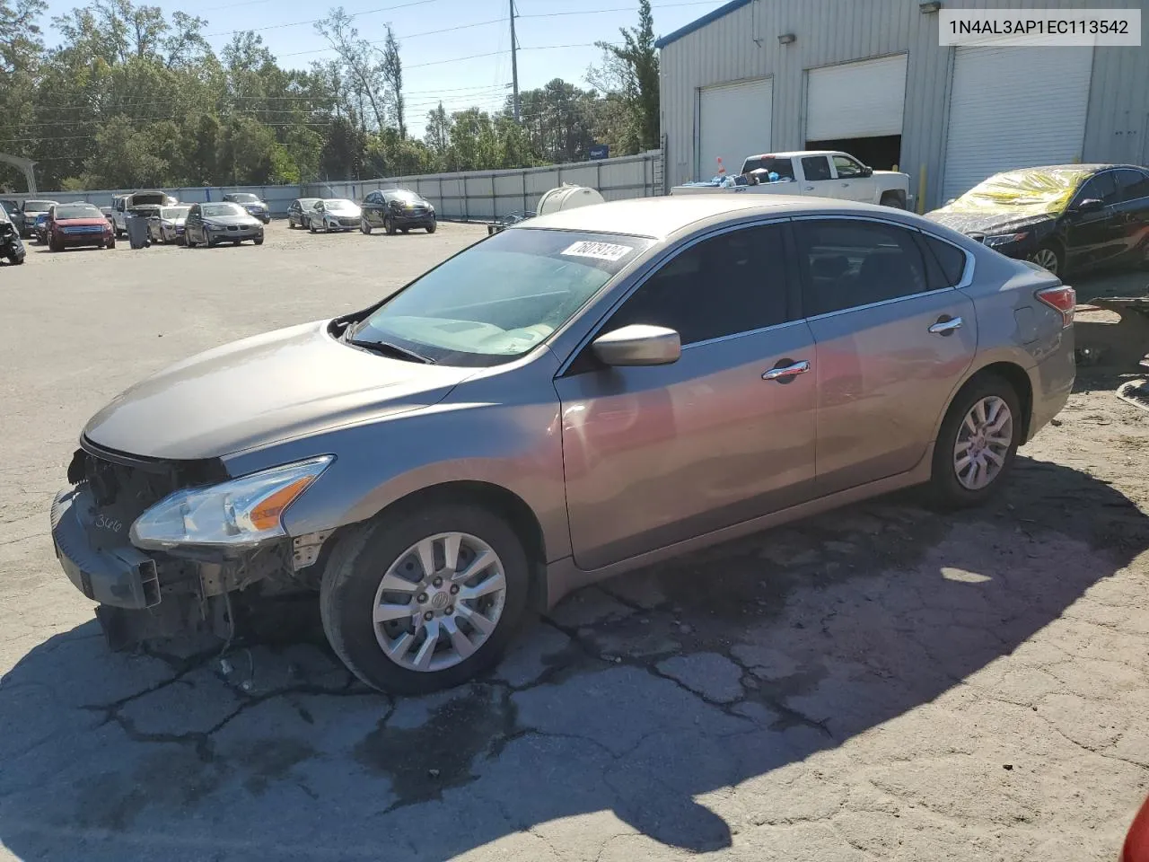 2014 Nissan Altima 2.5 VIN: 1N4AL3AP1EC113542 Lot: 76079124