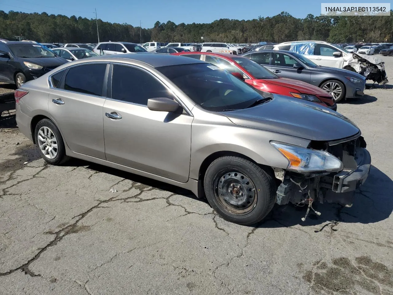 2014 Nissan Altima 2.5 VIN: 1N4AL3AP1EC113542 Lot: 76079124