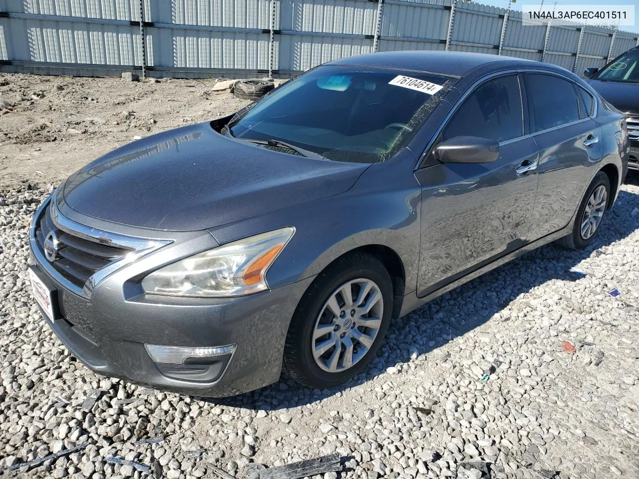 2014 Nissan Altima 2.5 VIN: 1N4AL3AP6EC401511 Lot: 76104614