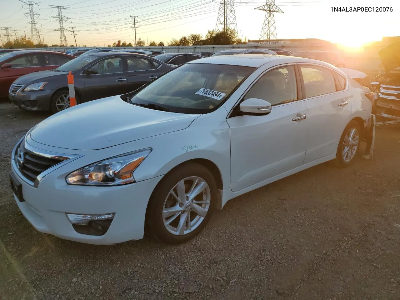 2014 Nissan Altima 2.5 VIN: 1N4AL3AP0EC120076 Lot: 76602494