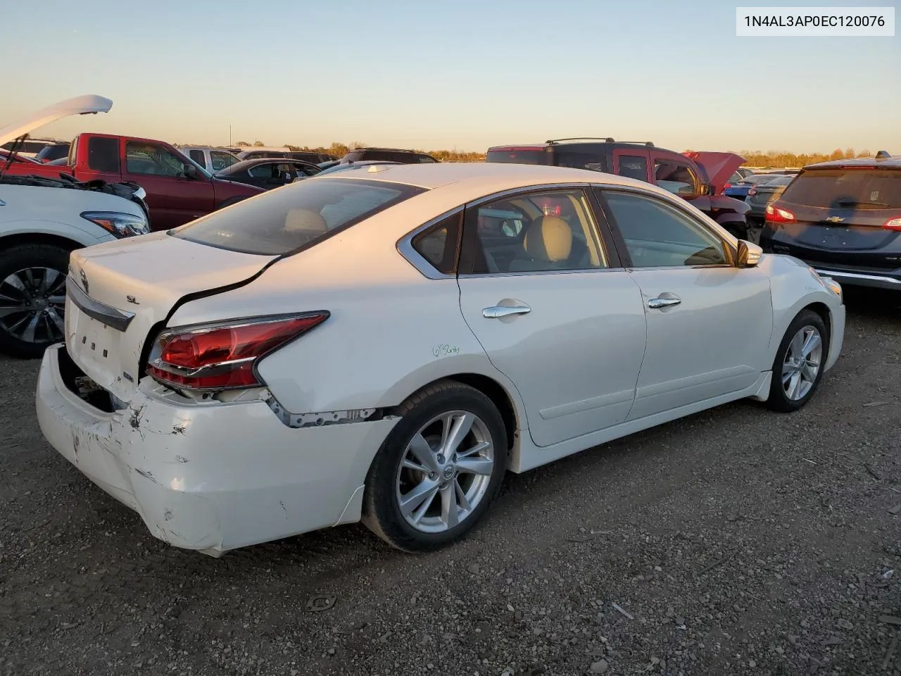 2014 Nissan Altima 2.5 VIN: 1N4AL3AP0EC120076 Lot: 76602494