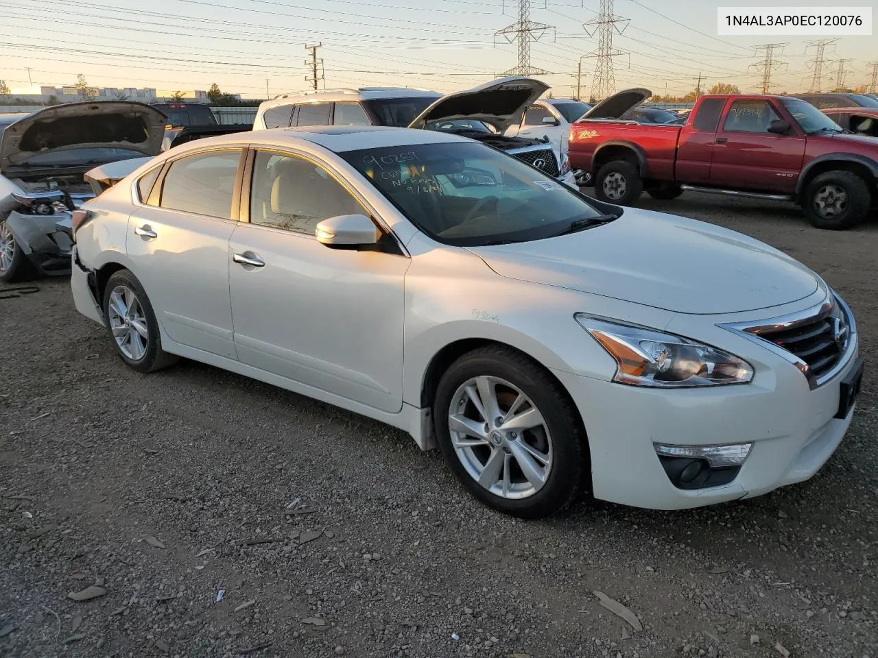 2014 Nissan Altima 2.5 VIN: 1N4AL3AP0EC120076 Lot: 76602494