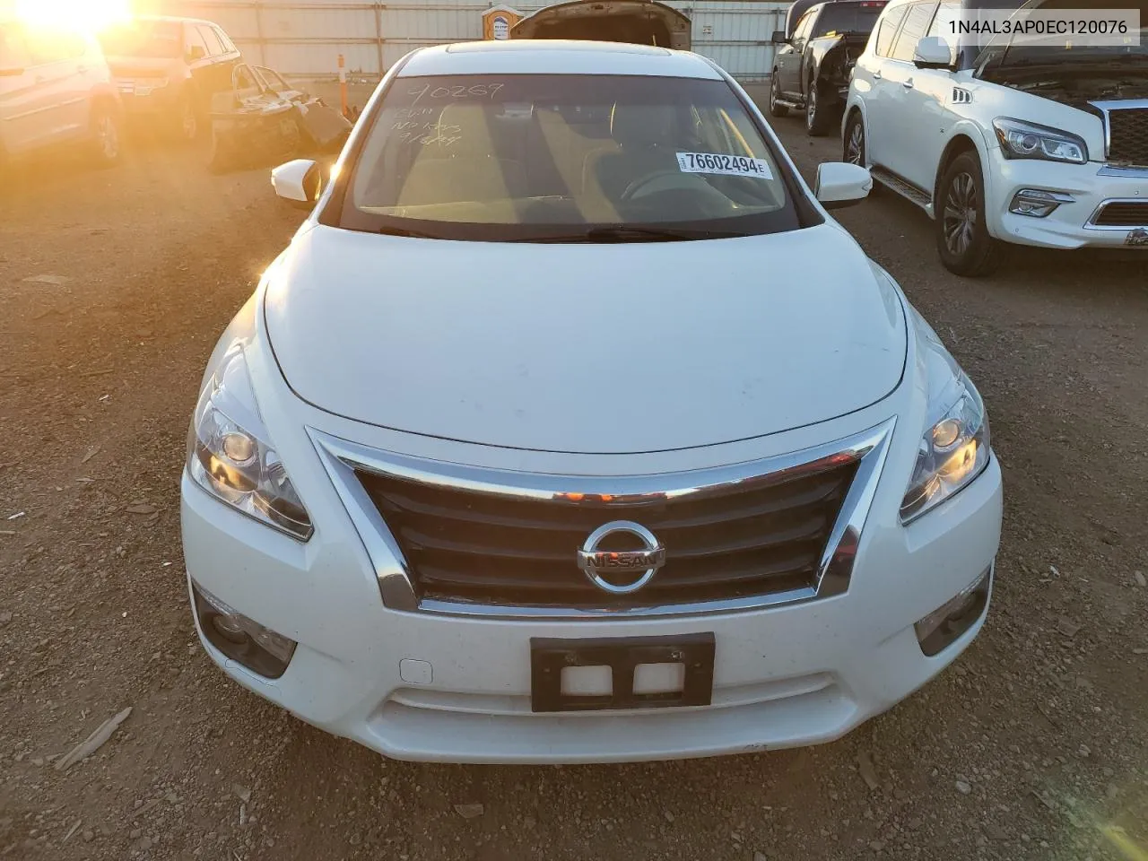 2014 Nissan Altima 2.5 VIN: 1N4AL3AP0EC120076 Lot: 76602494