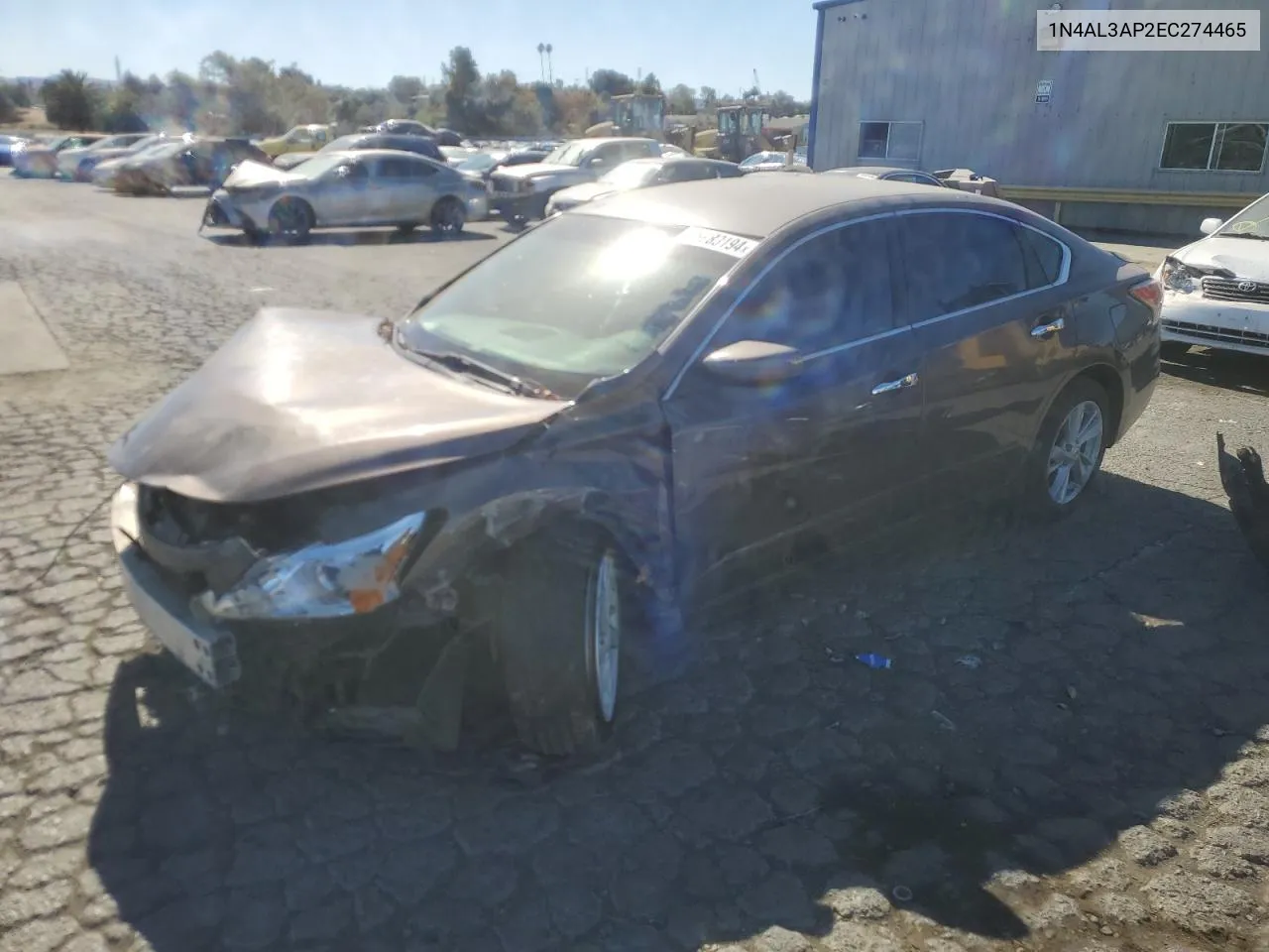 2014 Nissan Altima 2.5 VIN: 1N4AL3AP2EC274465 Lot: 76983194