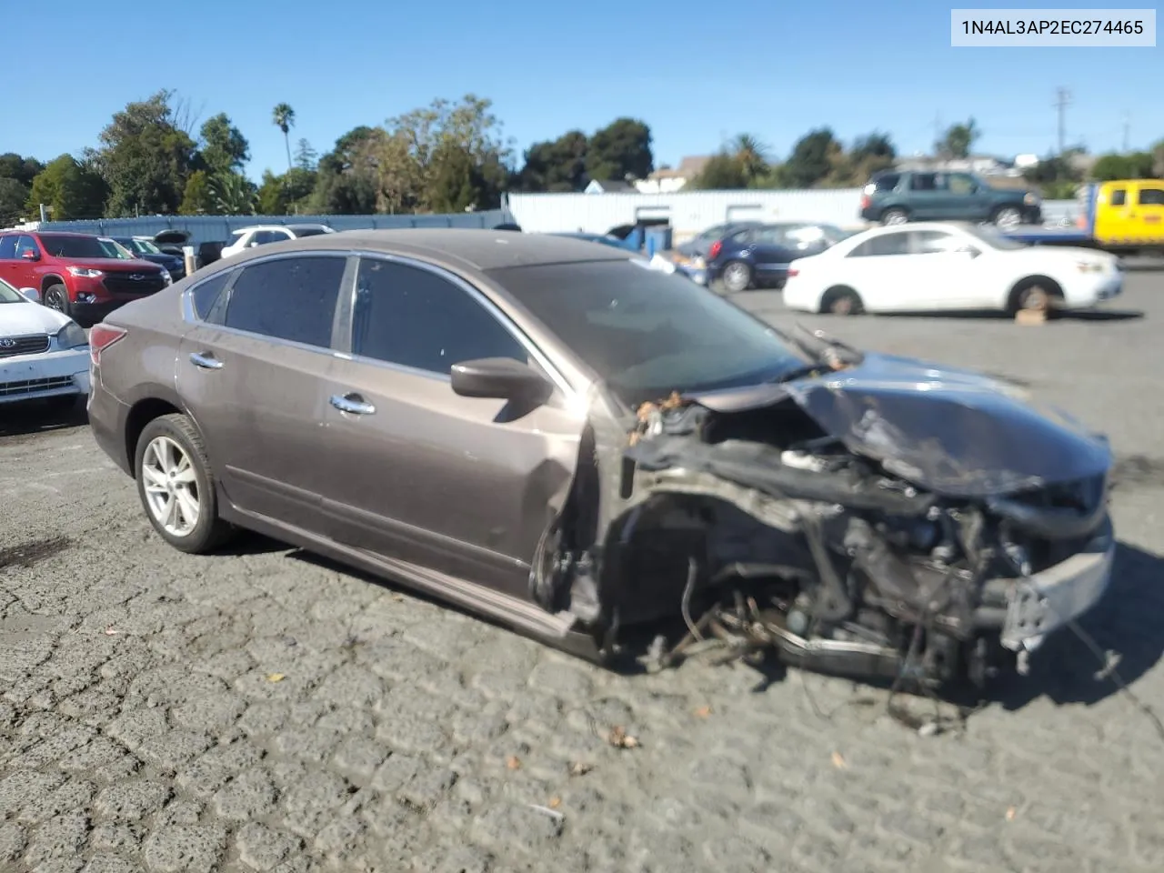 2014 Nissan Altima 2.5 VIN: 1N4AL3AP2EC274465 Lot: 76983194