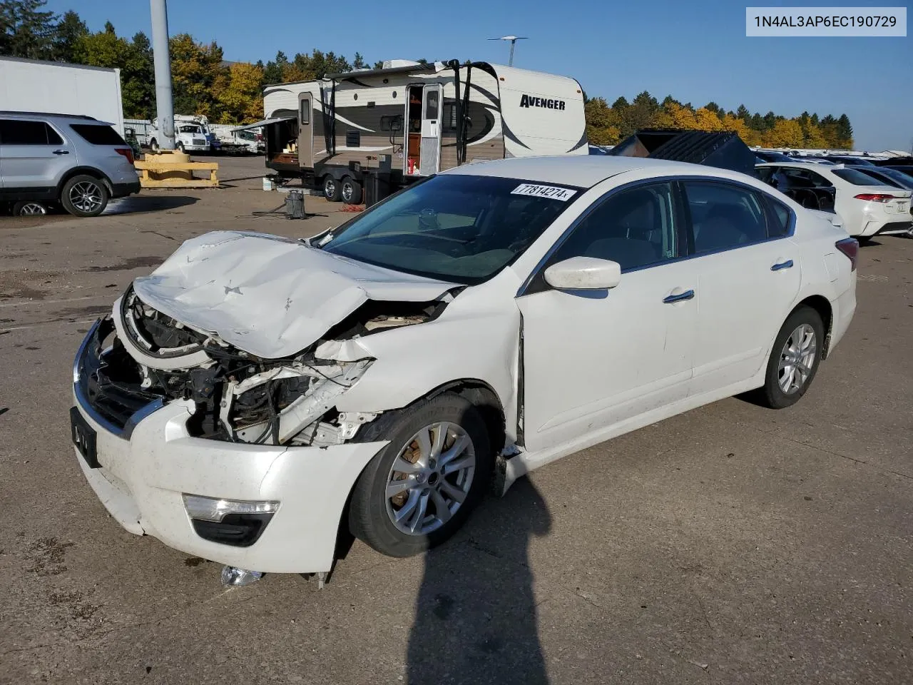 2014 Nissan Altima 2.5 VIN: 1N4AL3AP6EC190729 Lot: 77814274