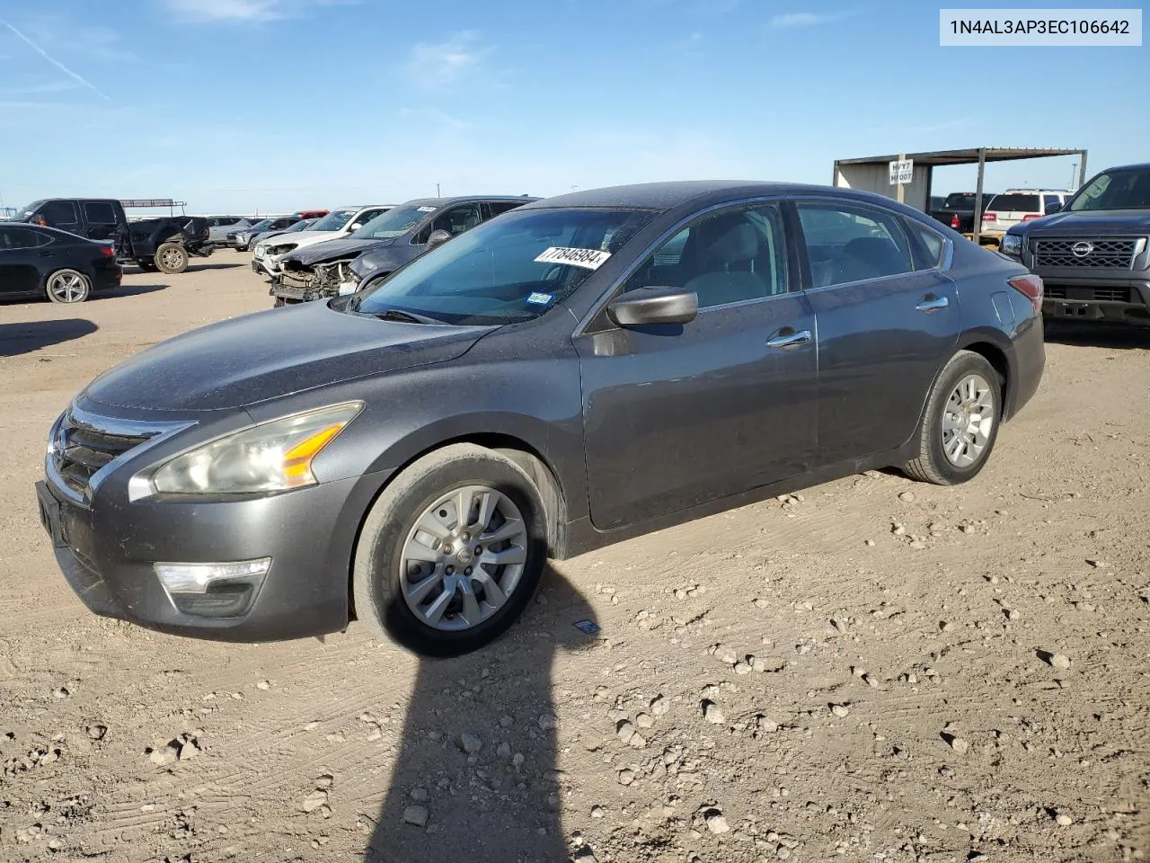 2014 Nissan Altima 2.5 VIN: 1N4AL3AP3EC106642 Lot: 77846984