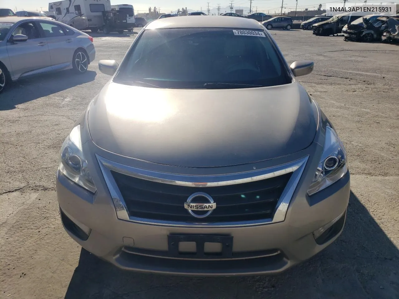 2014 Nissan Altima 2.5 VIN: 1N4AL3AP1EN215931 Lot: 78030034