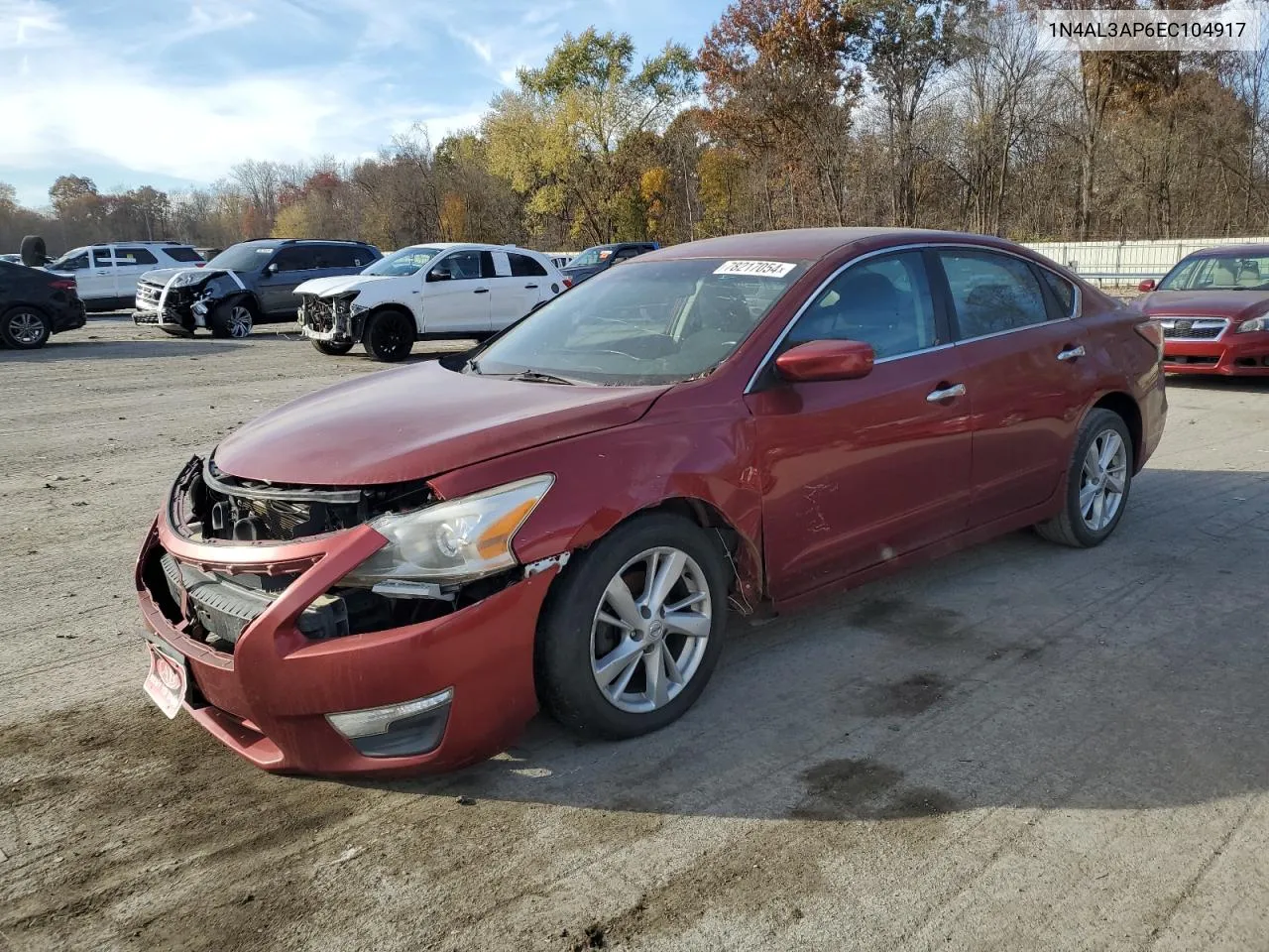 2014 Nissan Altima 2.5 VIN: 1N4AL3AP6EC104917 Lot: 78217054