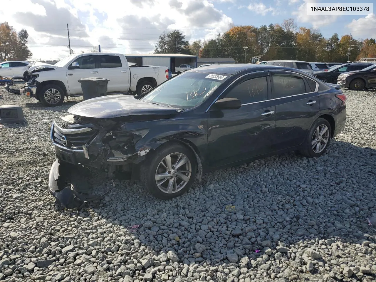 2014 Nissan Altima 2.5 VIN: 1N4AL3AP8EC103378 Lot: 78253564