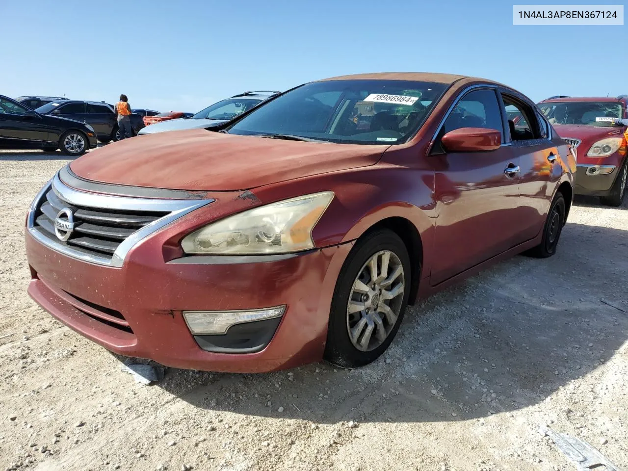 2014 Nissan Altima 2.5 VIN: 1N4AL3AP8EN367124 Lot: 78986984