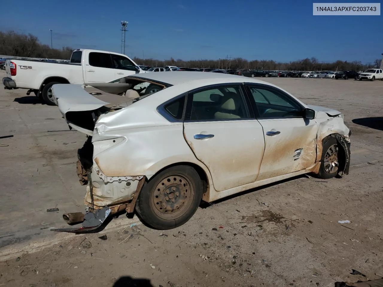 2015 Nissan Altima 2.5 VIN: 1N4AL3APXFC203743 Lot: 53240574