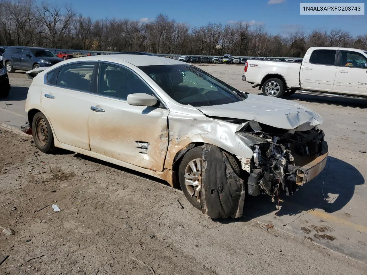 2015 Nissan Altima 2.5 VIN: 1N4AL3APXFC203743 Lot: 53240574