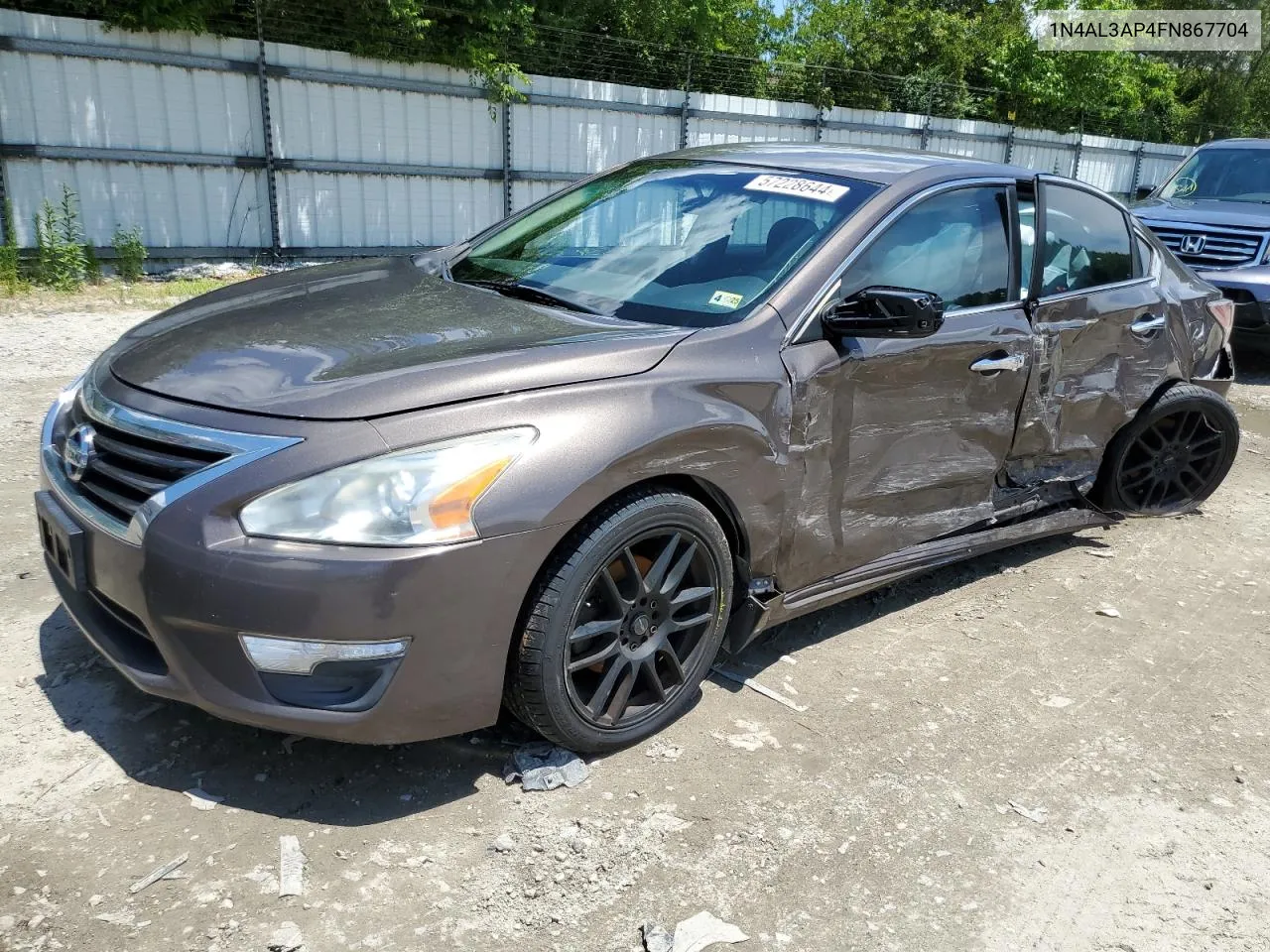 2015 Nissan Altima 2.5 VIN: 1N4AL3AP4FN867704 Lot: 57228644