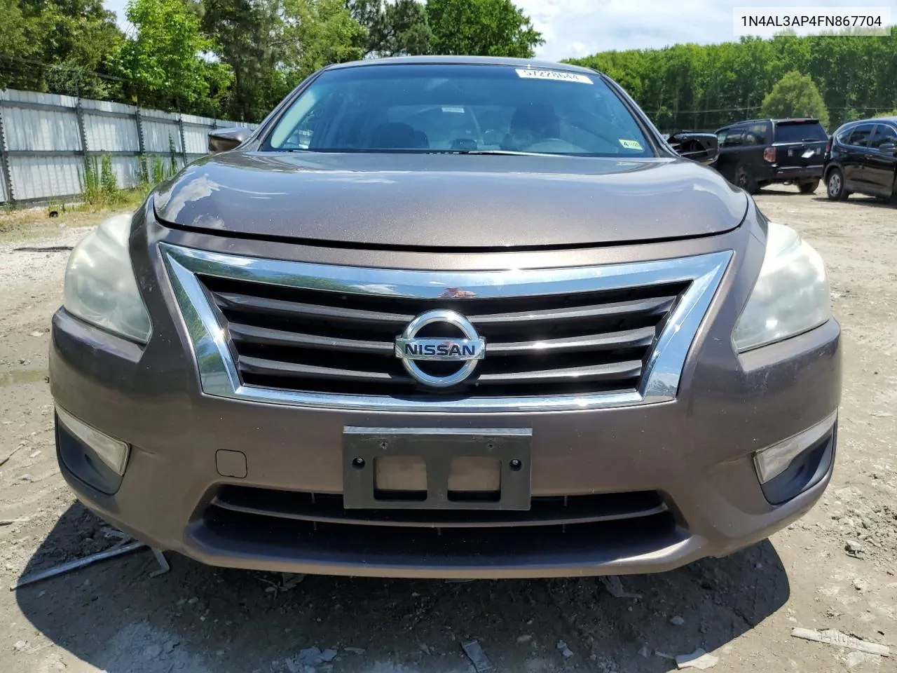 2015 Nissan Altima 2.5 VIN: 1N4AL3AP4FN867704 Lot: 57228644