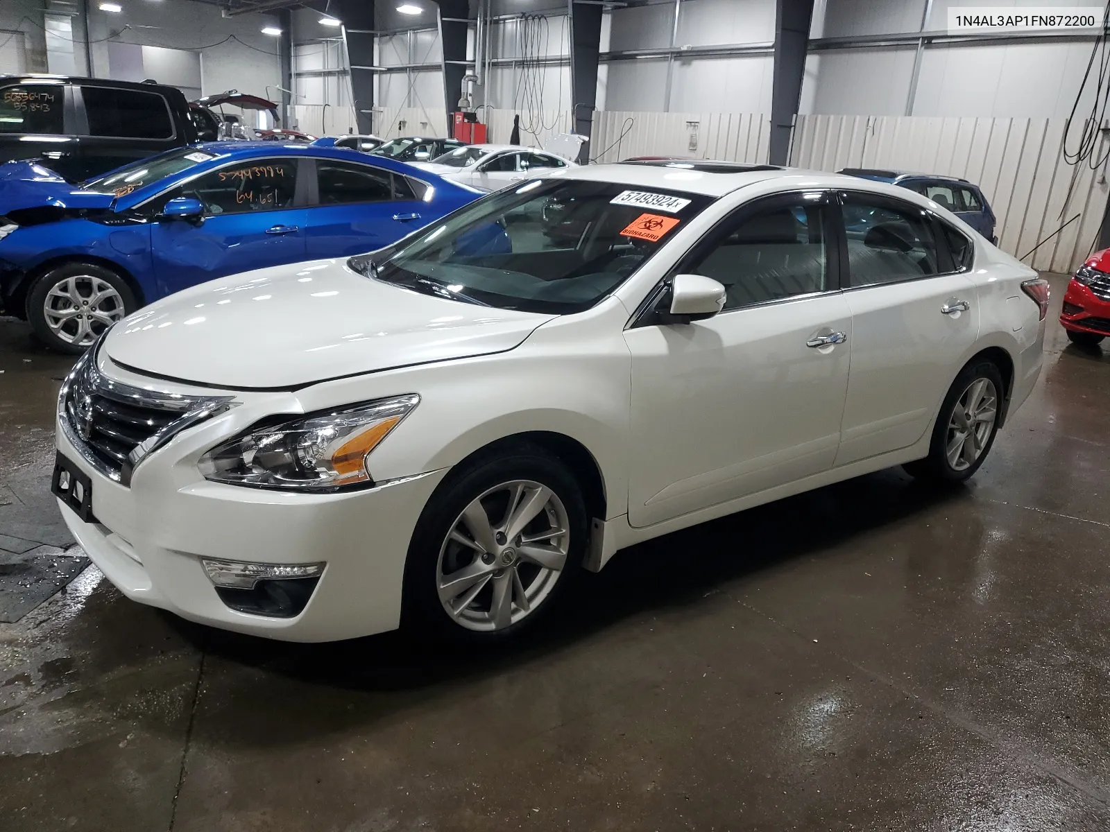 2015 Nissan Altima 2.5 VIN: 1N4AL3AP1FN872200 Lot: 57493924