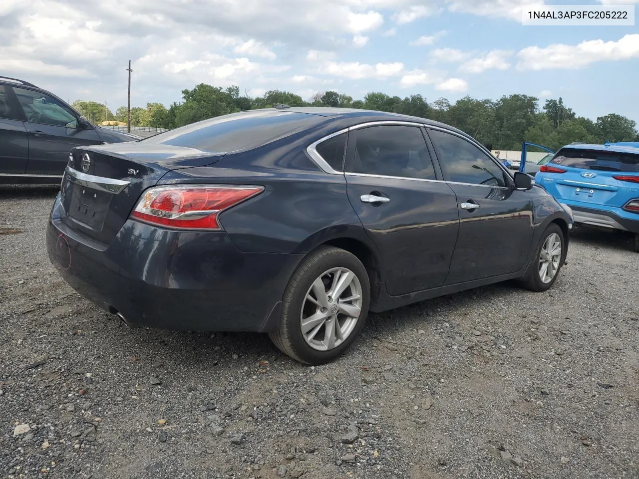 2015 Nissan Altima 2.5 VIN: 1N4AL3AP3FC205222 Lot: 61592634