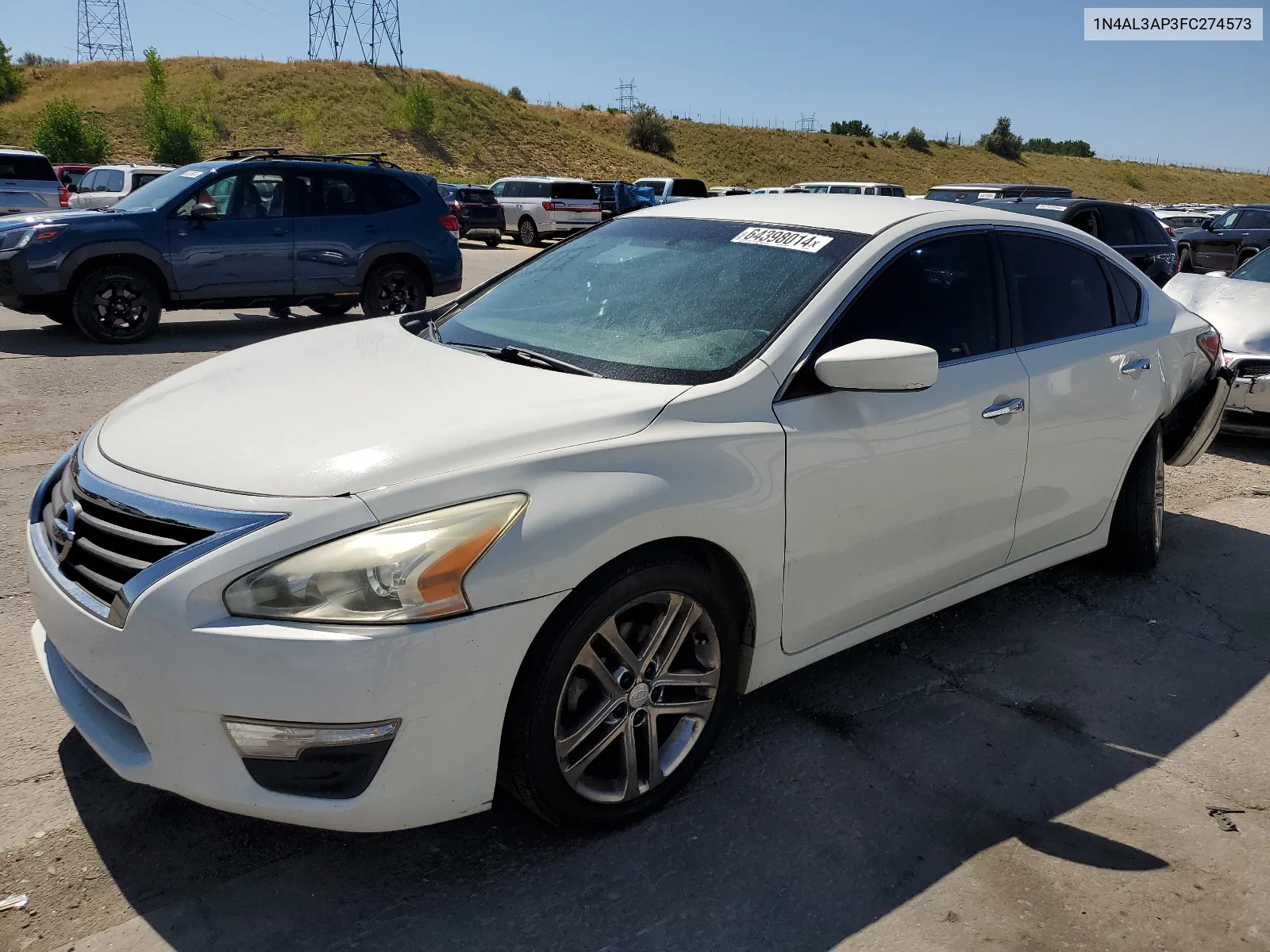 2015 Nissan Altima 2.5 VIN: 1N4AL3AP3FC274573 Lot: 64398014