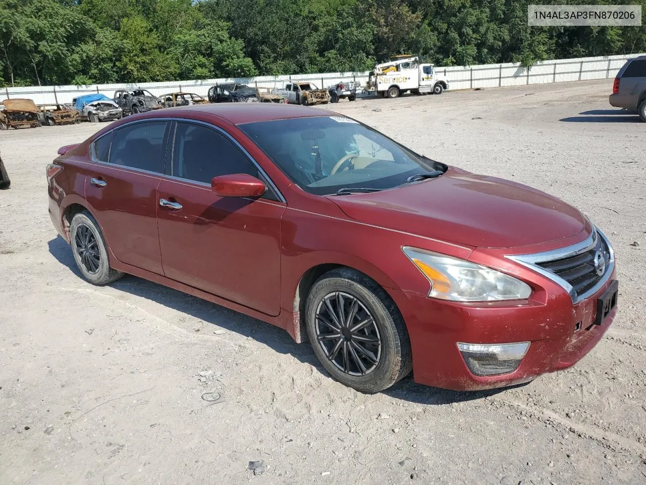 2015 Nissan Altima 2.5 VIN: 1N4AL3AP3FN870206 Lot: 66075364