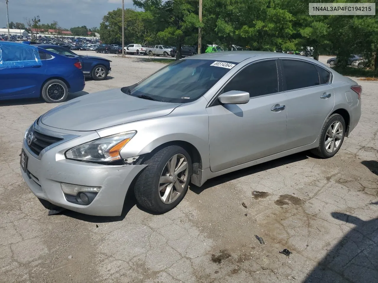 2015 Nissan Altima 2.5 VIN: 1N4AL3AP4FC194215 Lot: 66514364