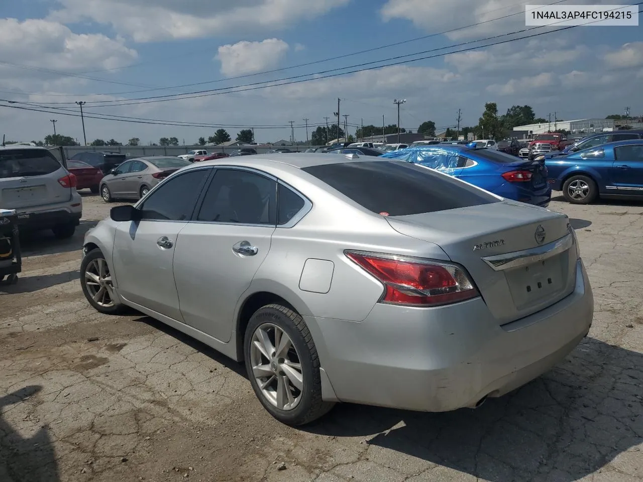 2015 Nissan Altima 2.5 VIN: 1N4AL3AP4FC194215 Lot: 66514364