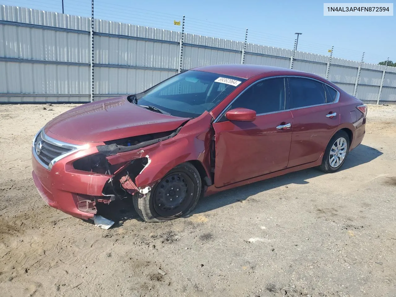 2015 Nissan Altima 2.5 VIN: 1N4AL3AP4FN872594 Lot: 69362064