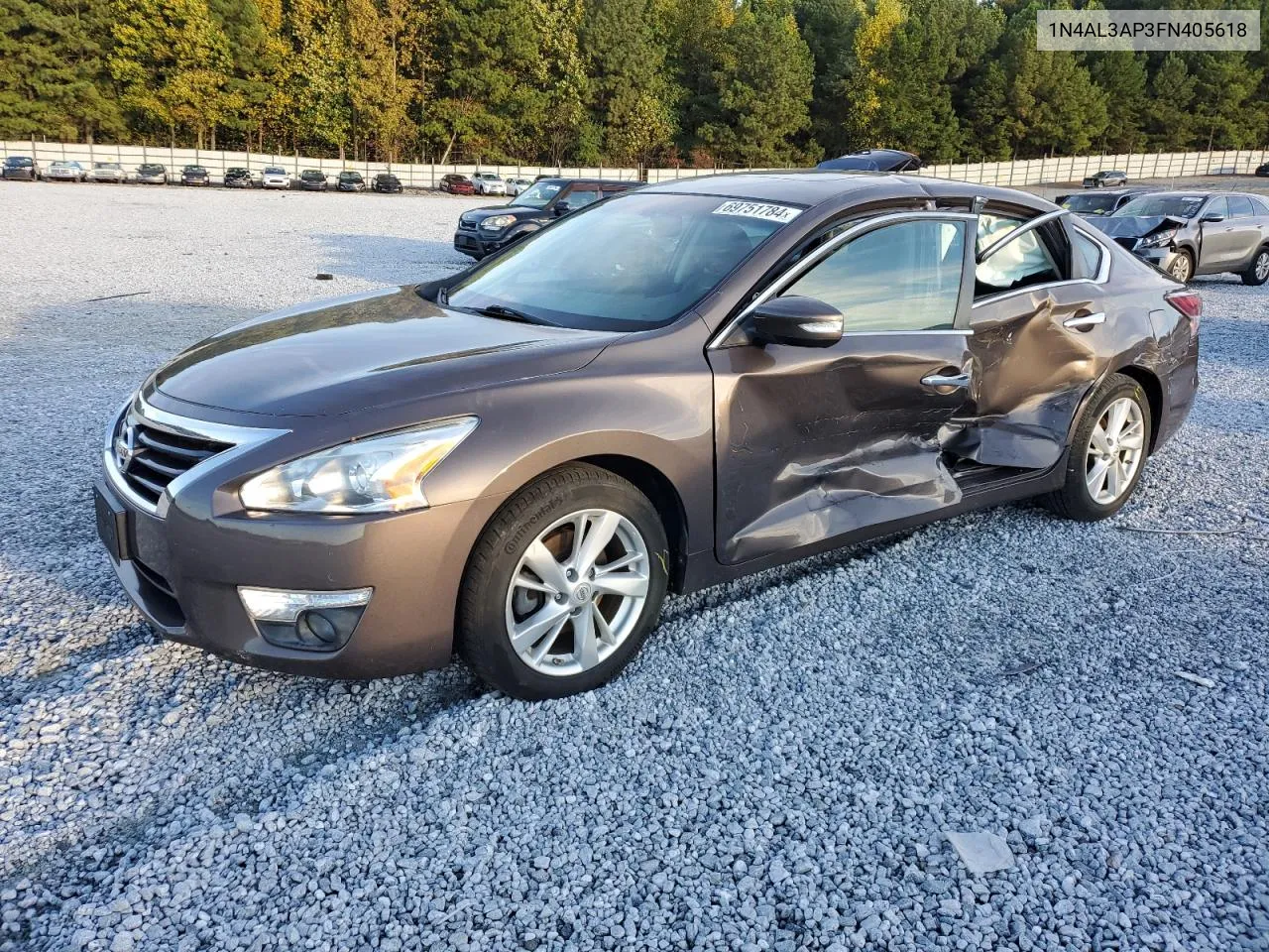 2015 Nissan Altima 2.5 VIN: 1N4AL3AP3FN405618 Lot: 69751784