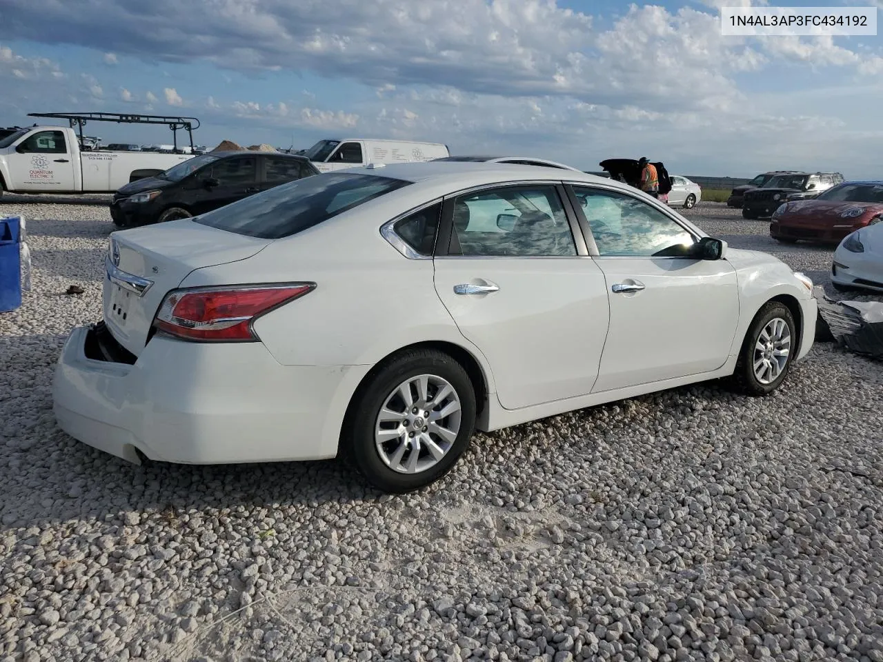 2015 Nissan Altima 2.5 VIN: 1N4AL3AP3FC434192 Lot: 70219804