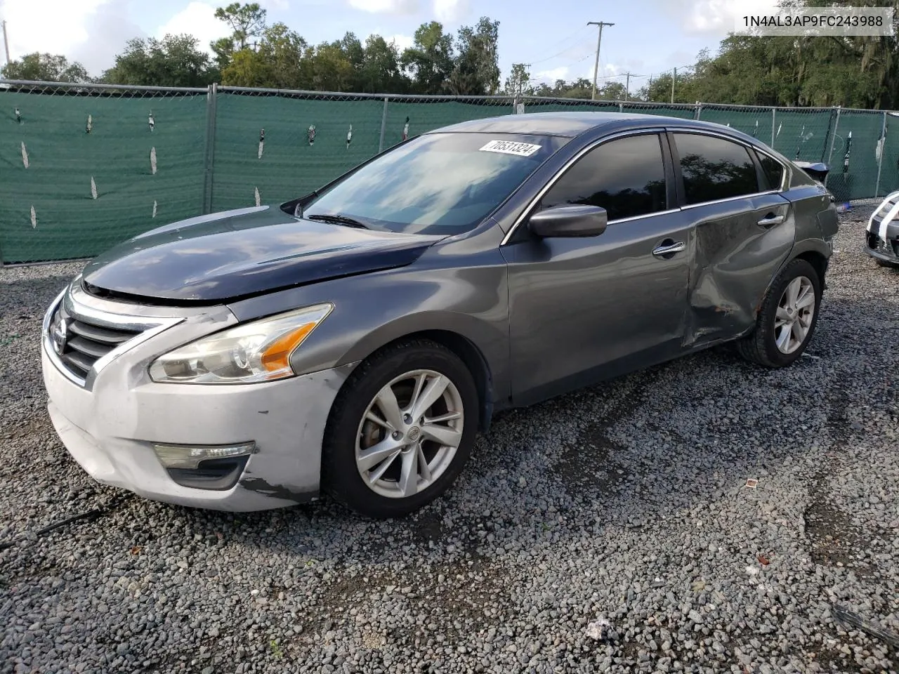 2015 Nissan Altima 2.5 VIN: 1N4AL3AP9FC243988 Lot: 70531324