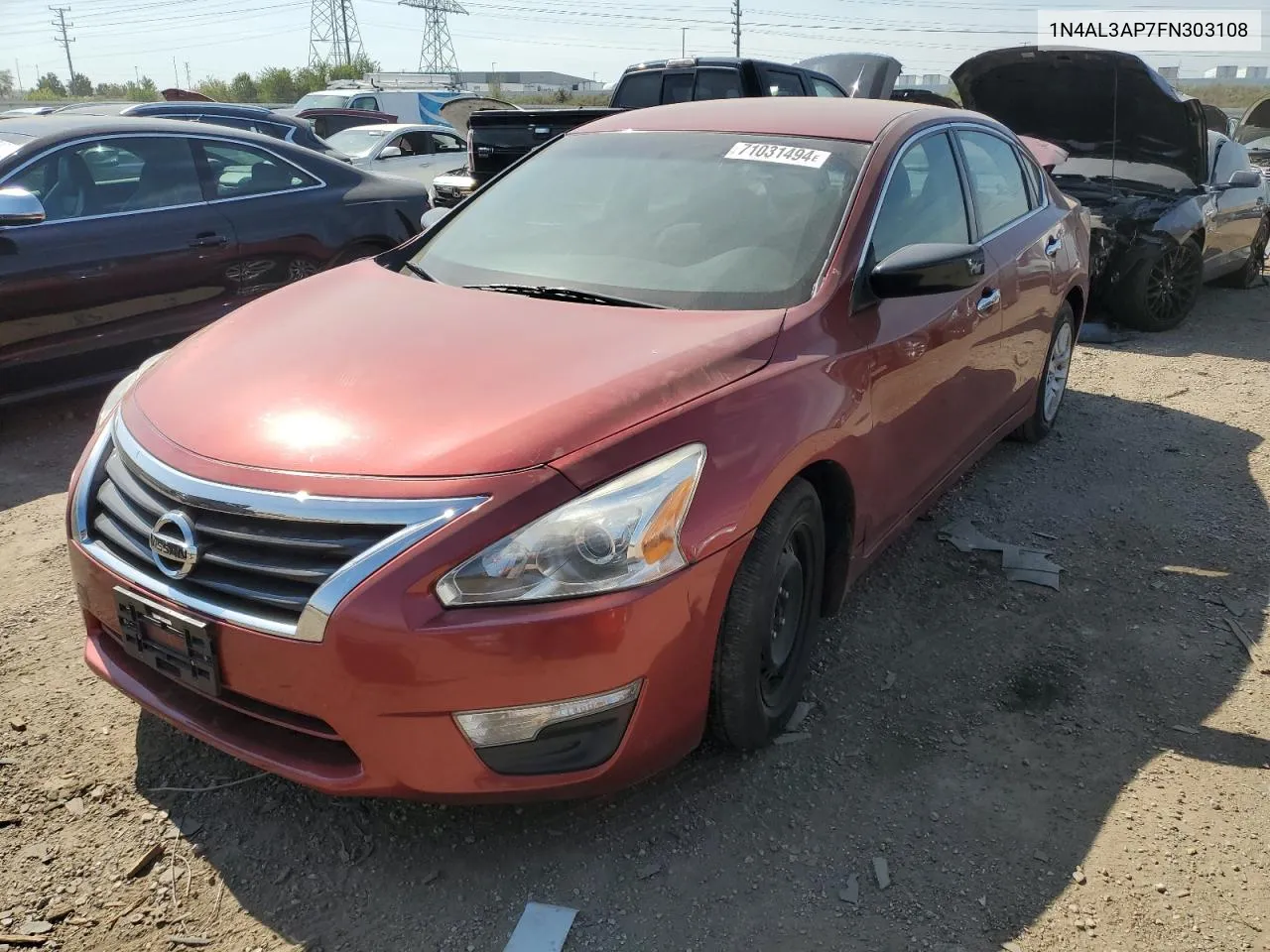 2015 Nissan Altima 2.5 VIN: 1N4AL3AP7FN303108 Lot: 71031494