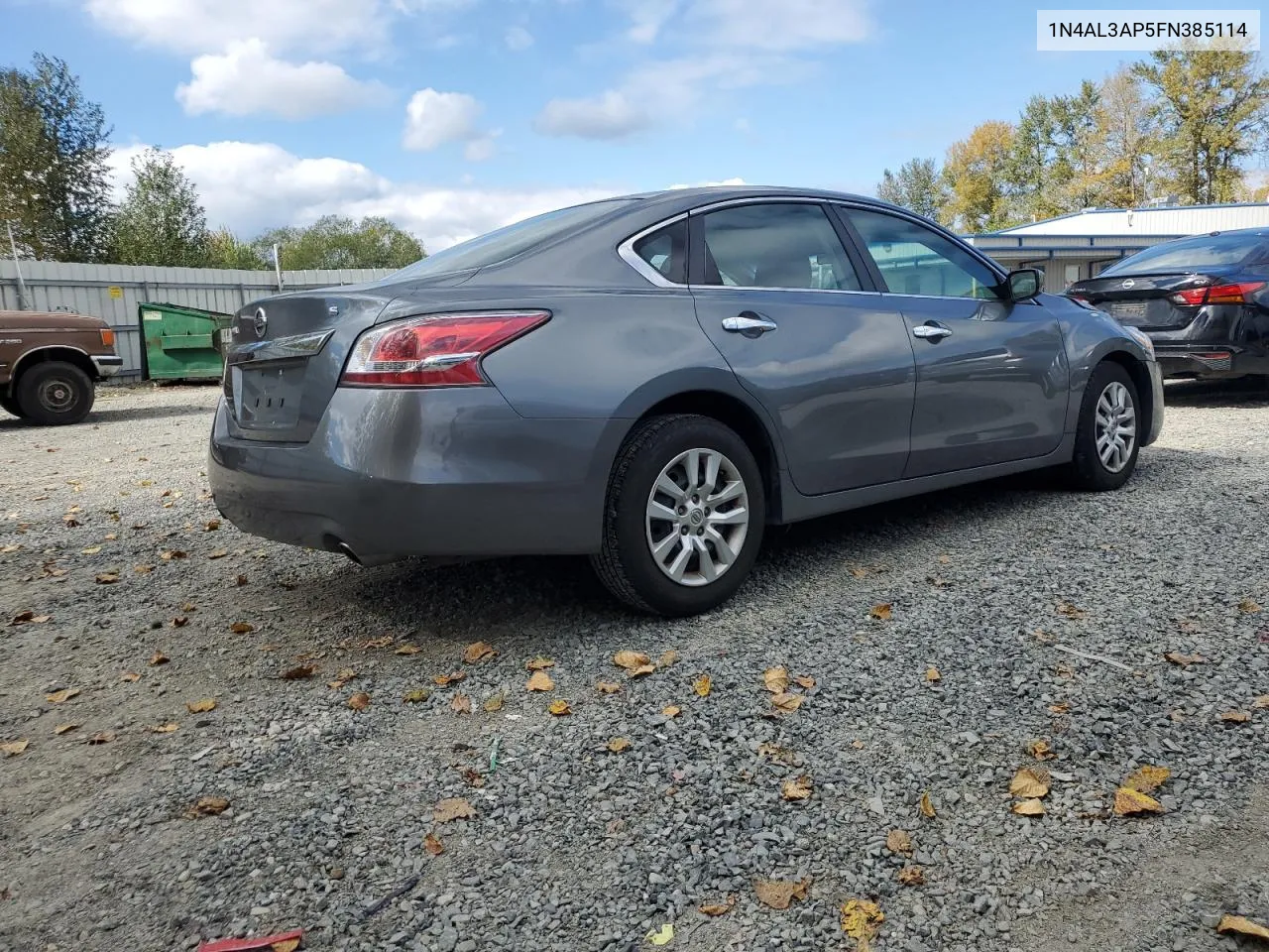 2015 Nissan Altima 2.5 VIN: 1N4AL3AP5FN385114 Lot: 72031764