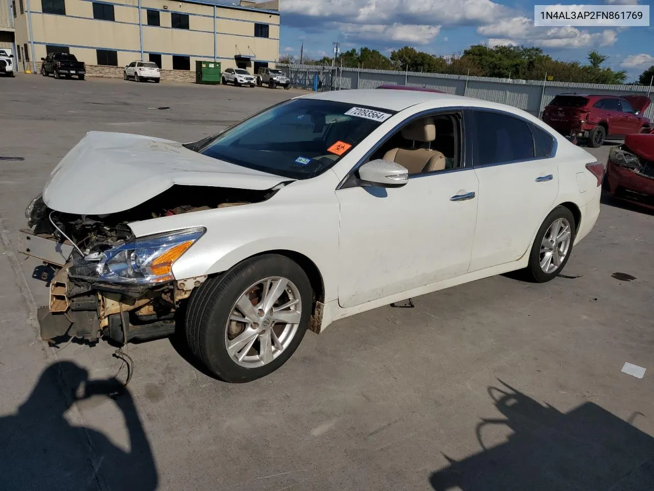 2015 Nissan Altima 2.5 VIN: 1N4AL3AP2FN861769 Lot: 72093564