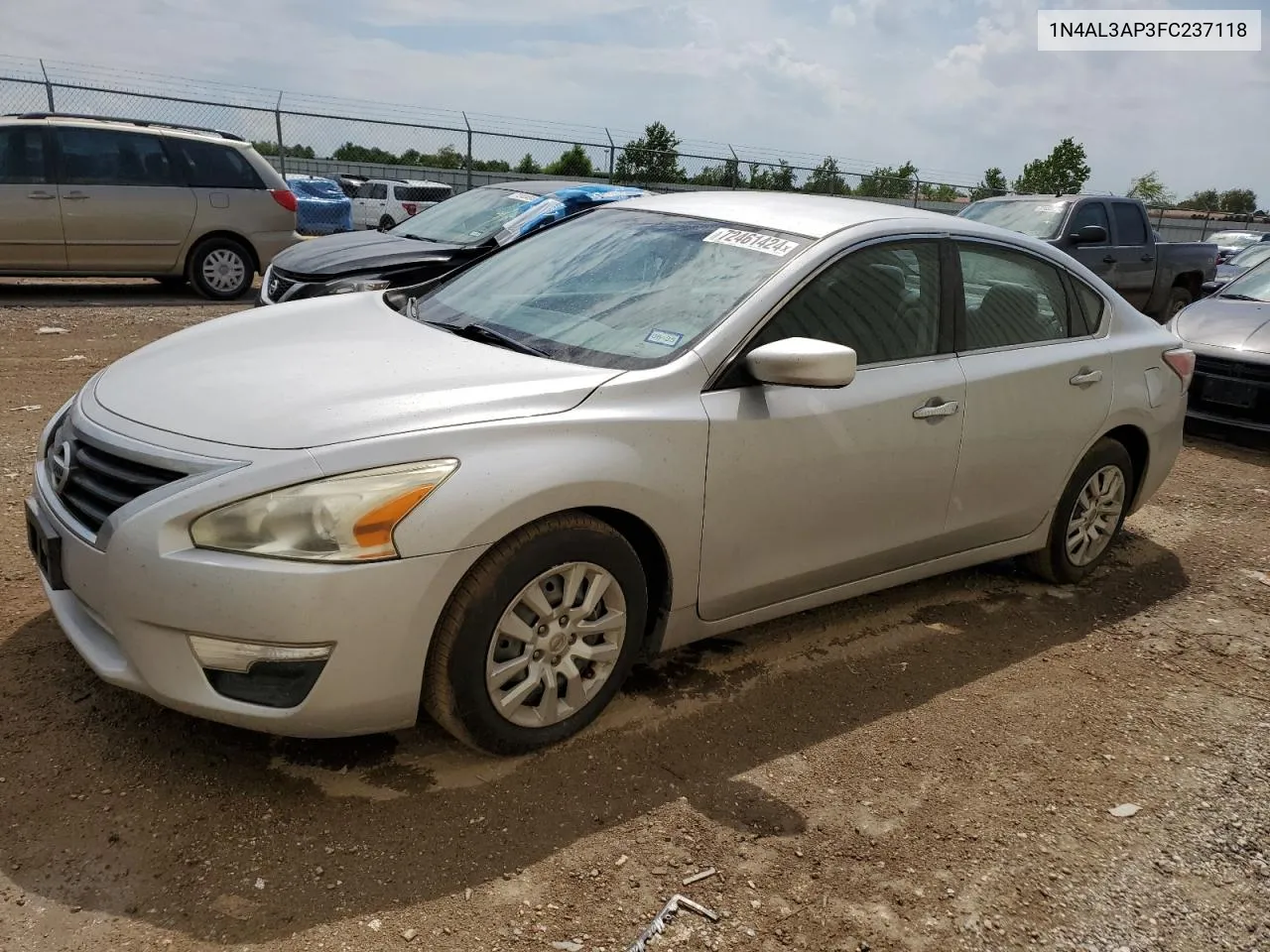 2015 Nissan Altima 2.5 VIN: 1N4AL3AP3FC237118 Lot: 72461424